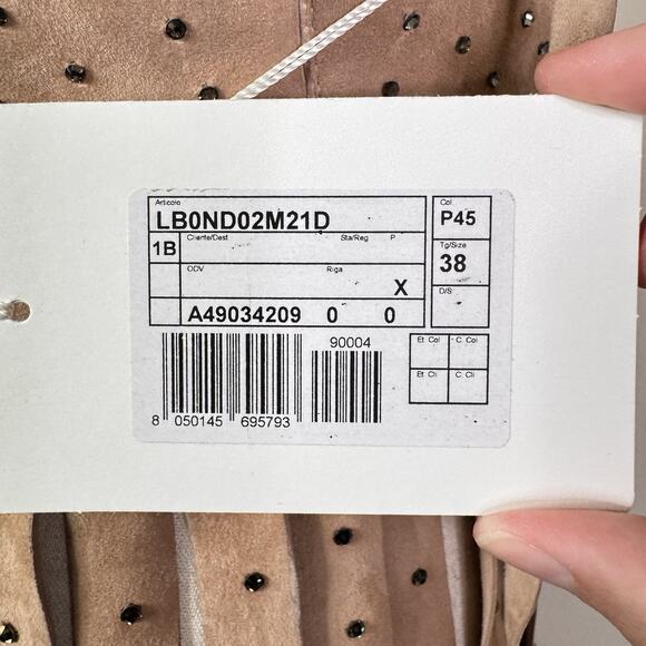 NWT Valentino Suede Studded Fringe Top Runway Collector Rare Balletcore Blush XS - Picture 15 of 16